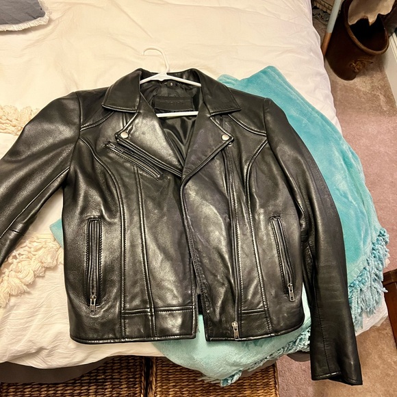 Whetblu leather biker jacket, size small - Picture 2 of 3